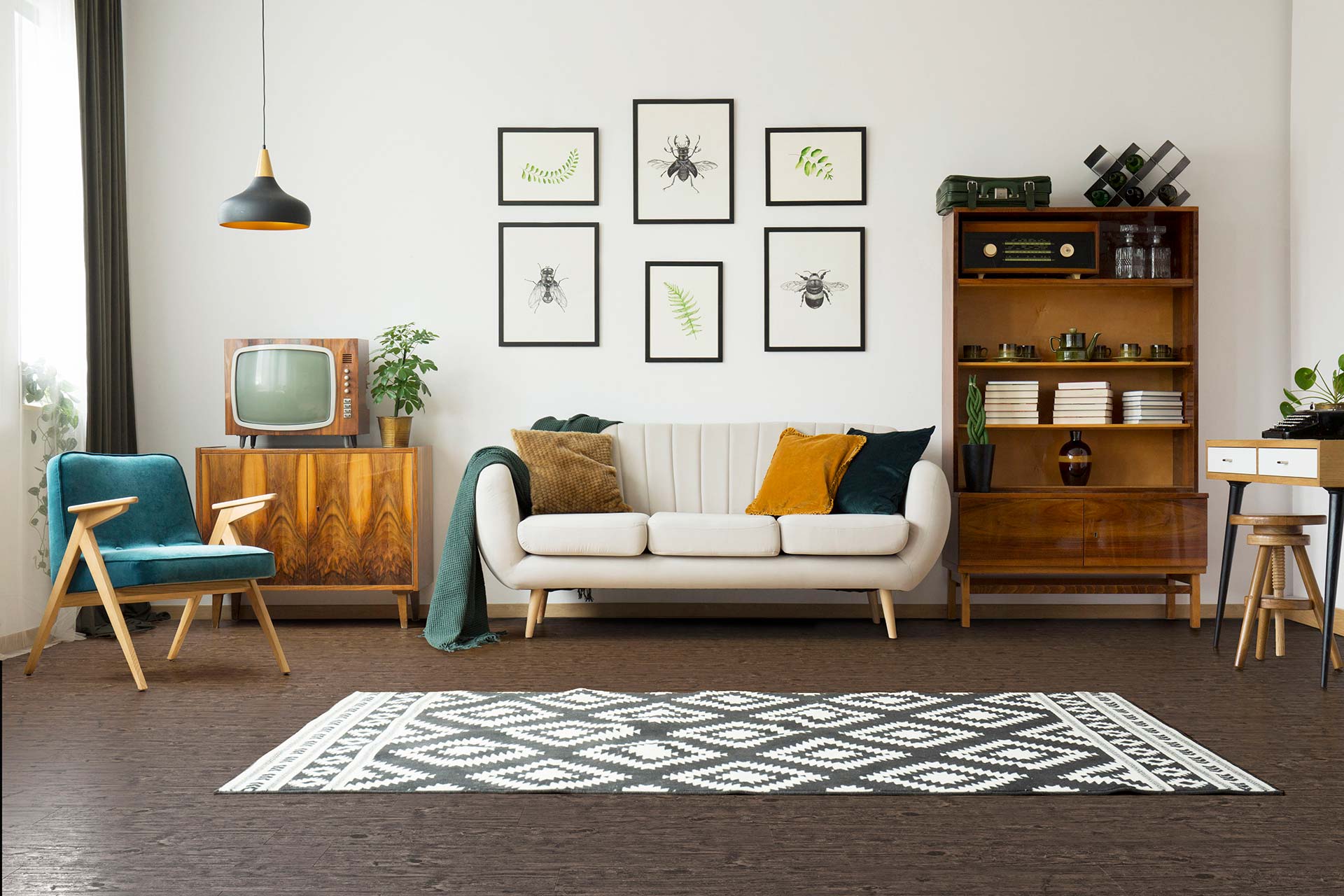 Chateau Oak — Deep Emboss room scene