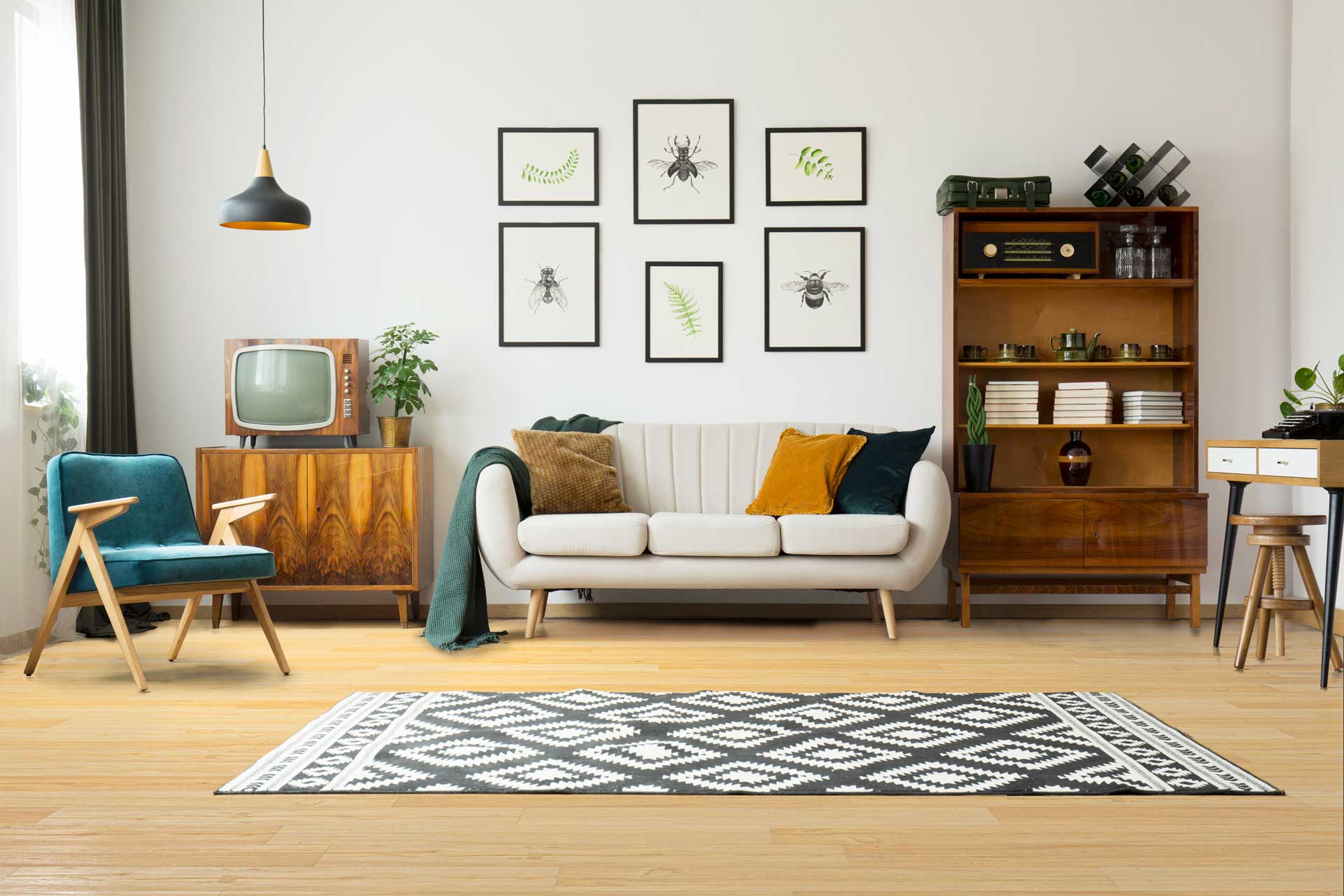 Summer Wood — Deep Emboss room scene