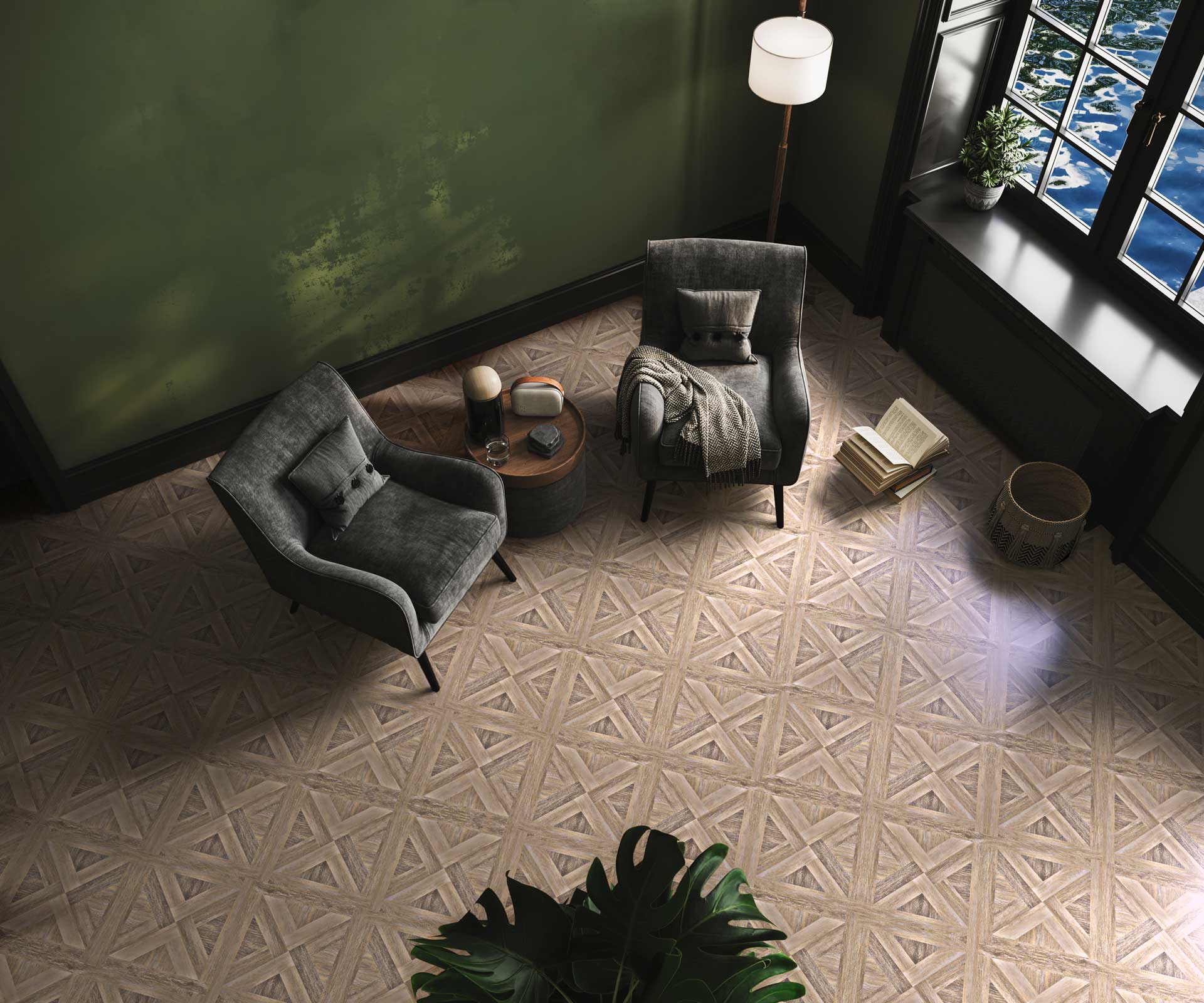 Bayeux Weave — French Weave room scene