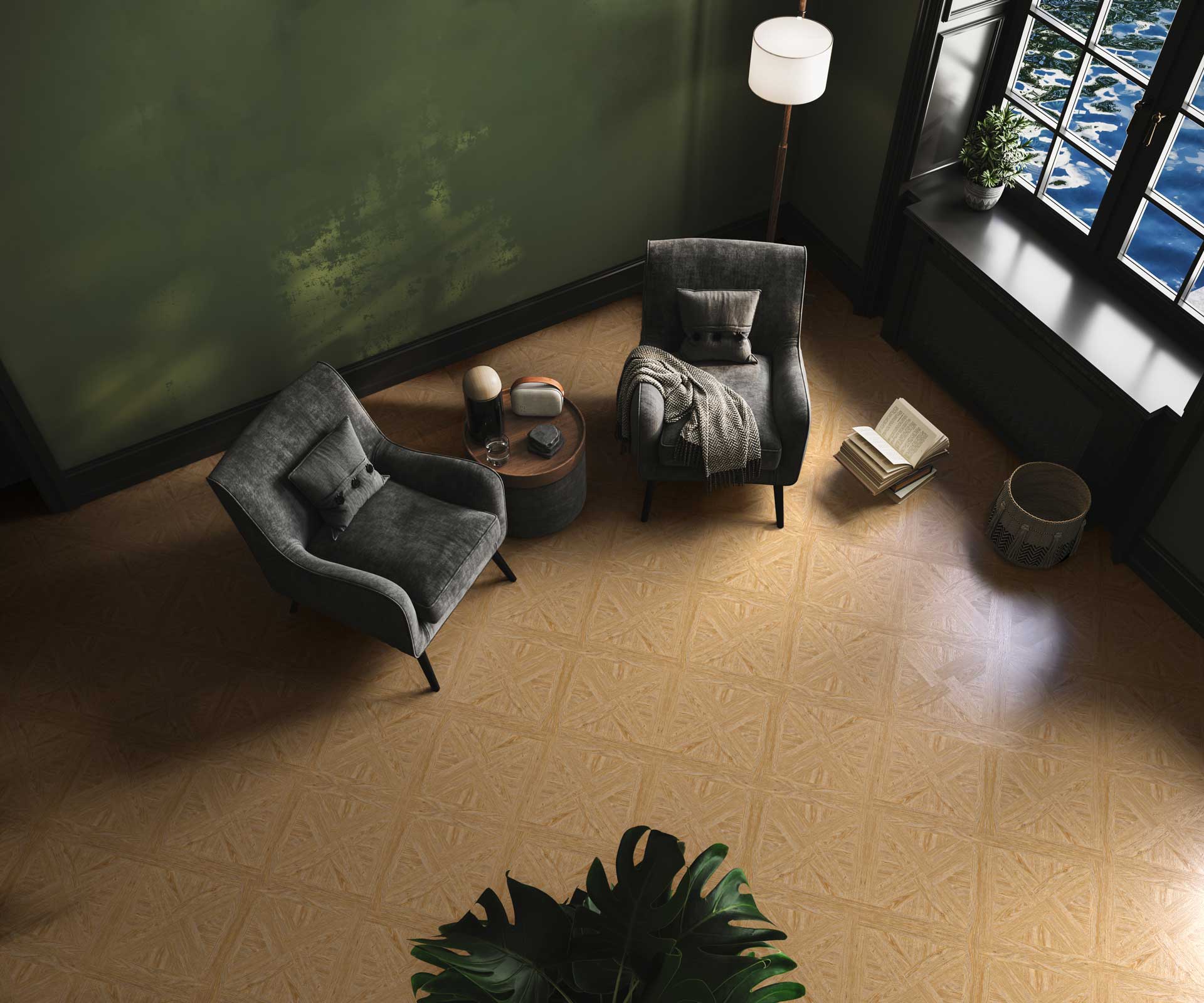 Bordeaux Weave — French Weave room scene