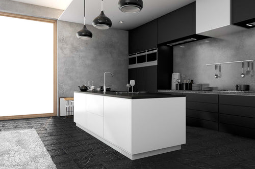Black Marble — Shale Finish room scene