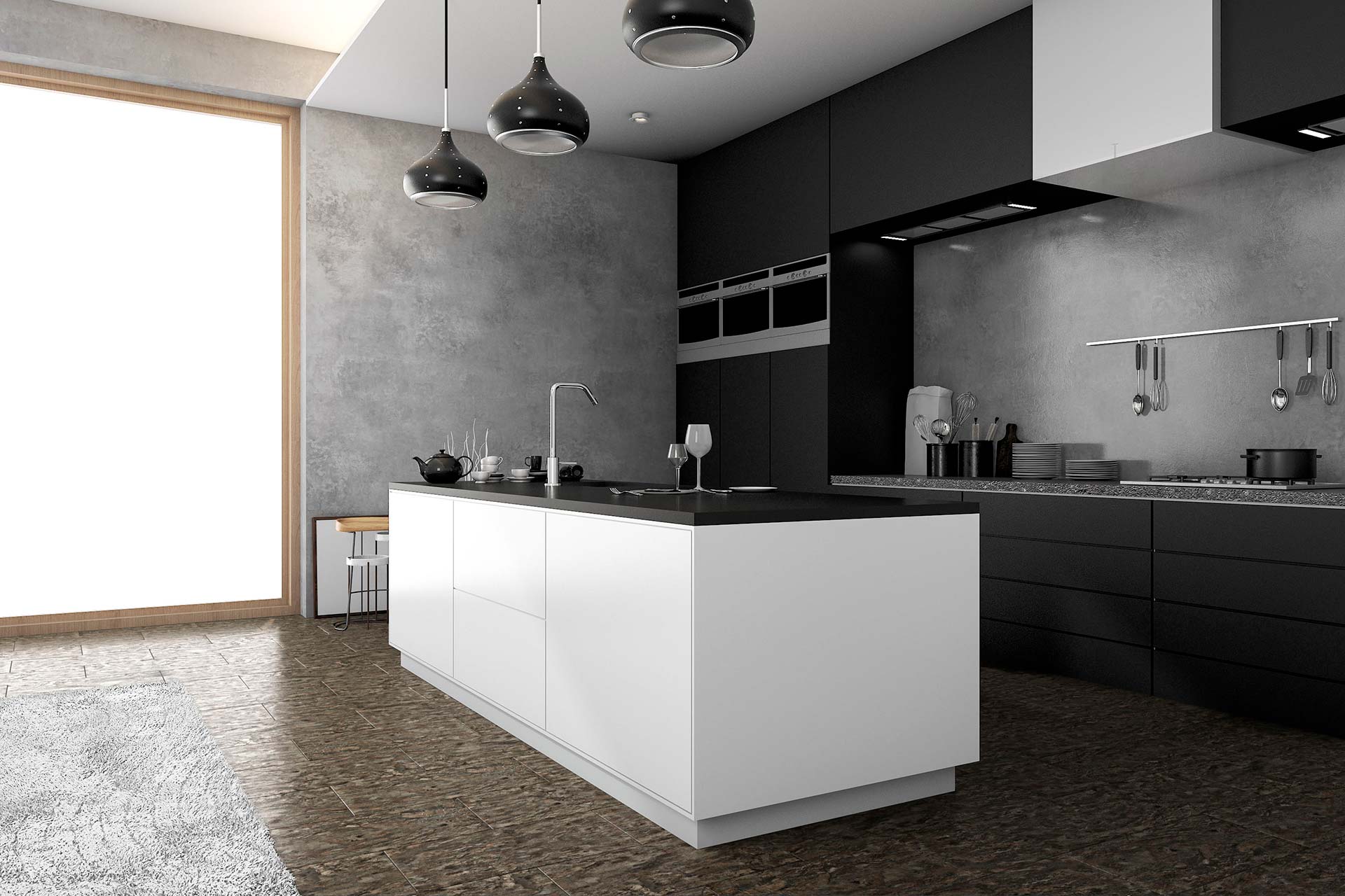 Cornish Slate — Shale Finish room scene
