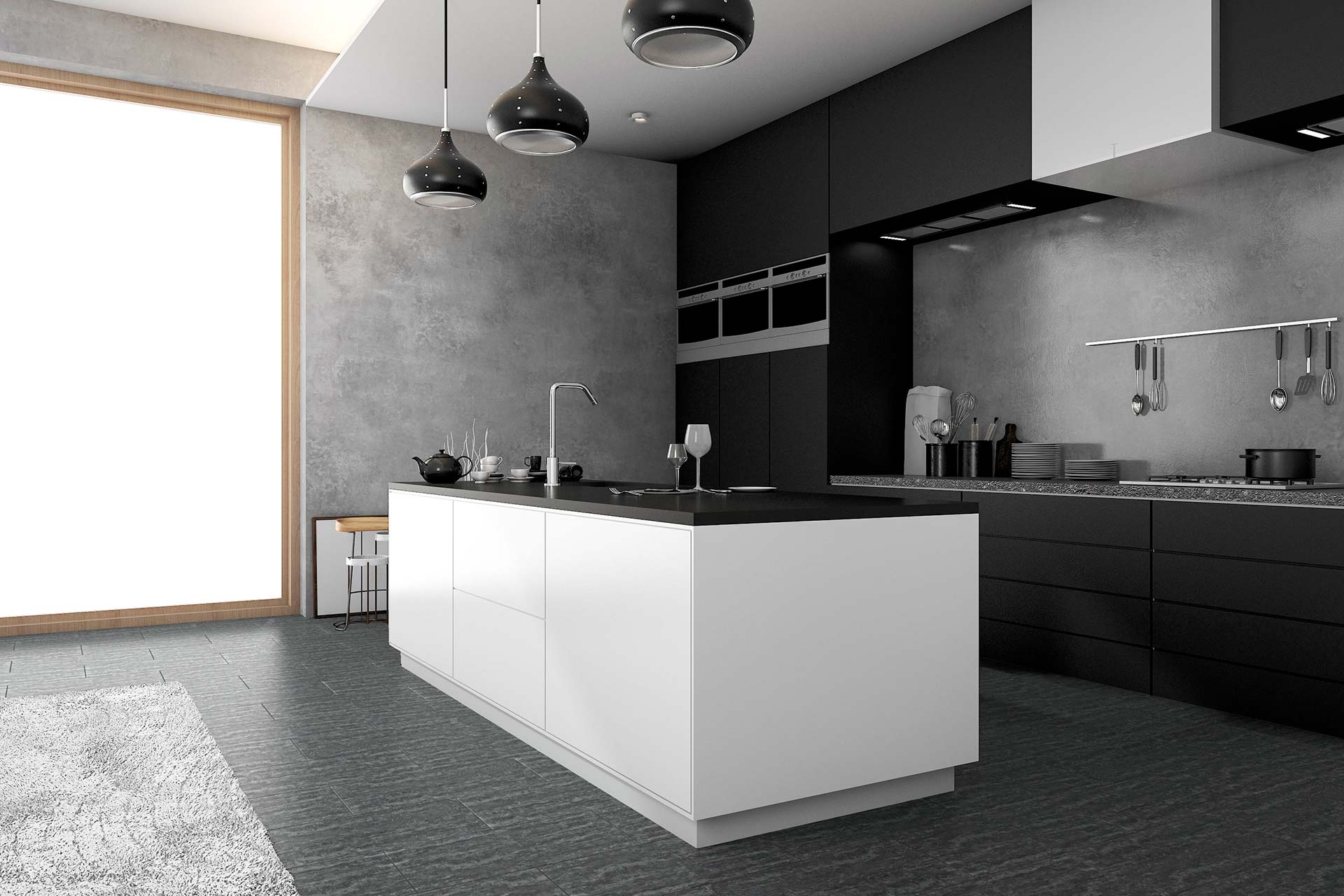 French Grey — Shale Finish room scene