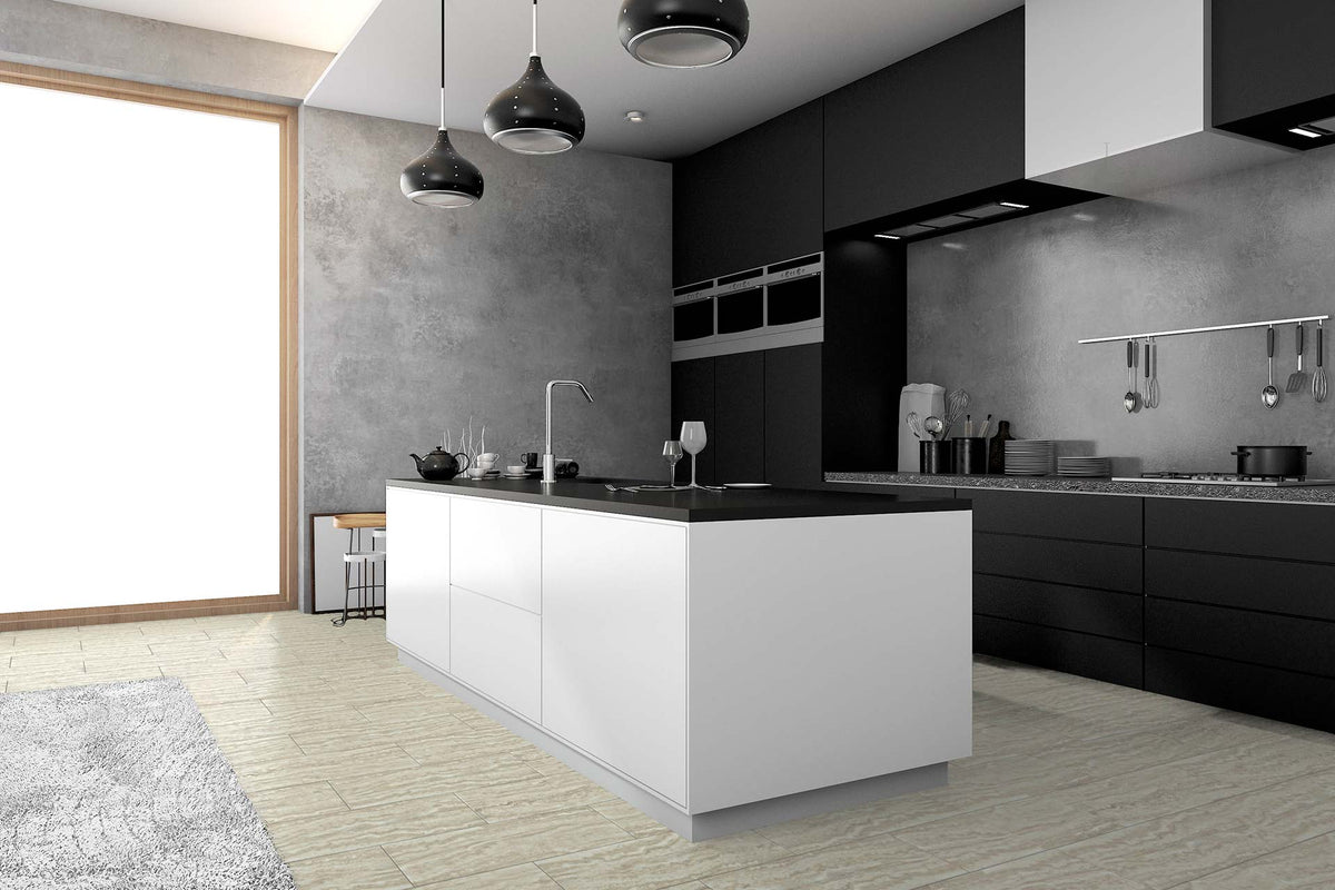 Glacier — Shale Finish room scene