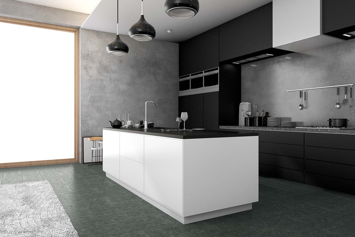 Grey Sandstone — Shale Finish room scene