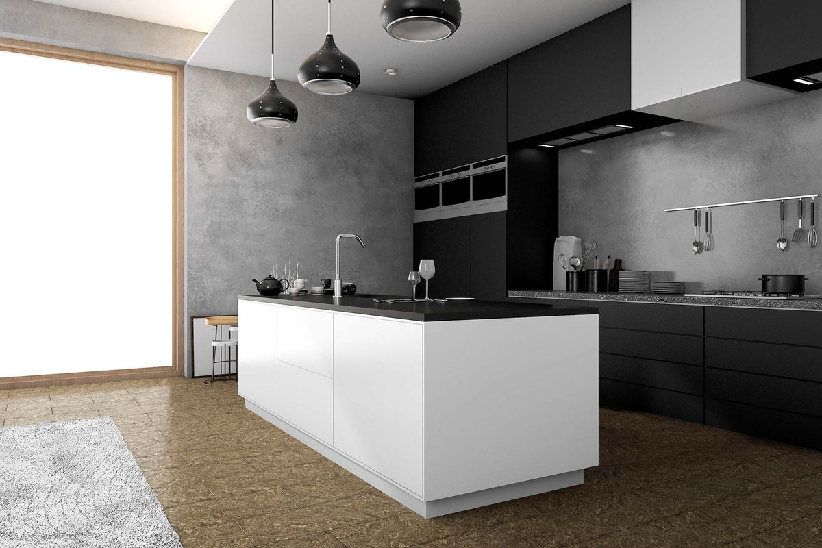Old English Limestone — Shale Finish room scene