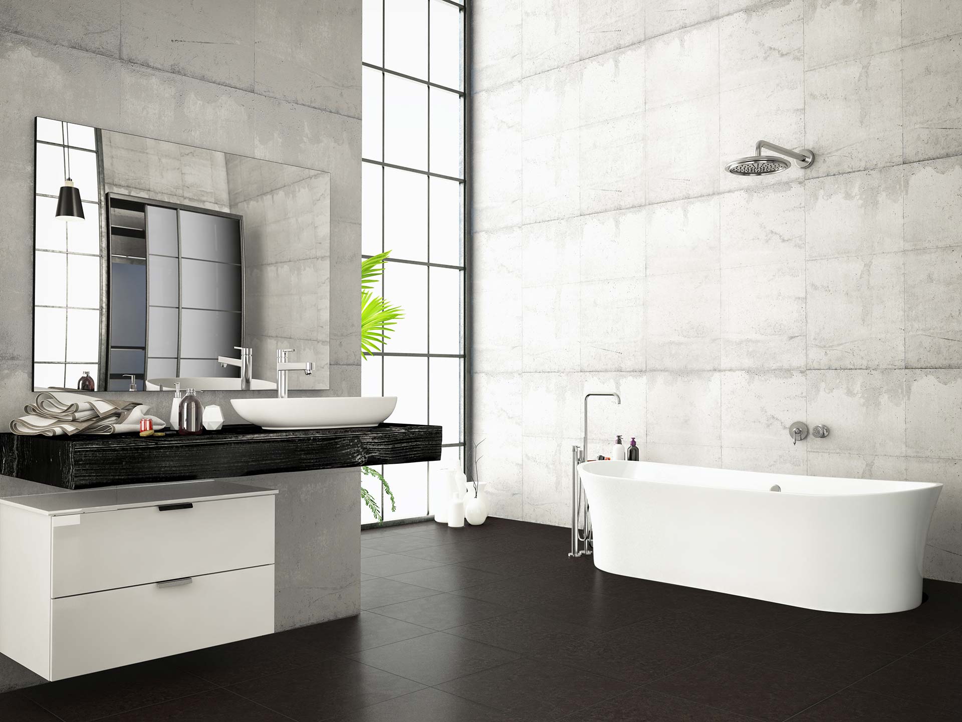 Milan Mocha — Stone & Granite room scene