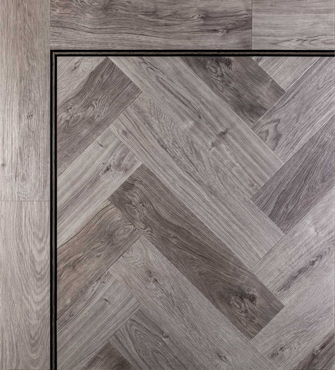 Grey Oak Herringbone — Herringbone swatch
