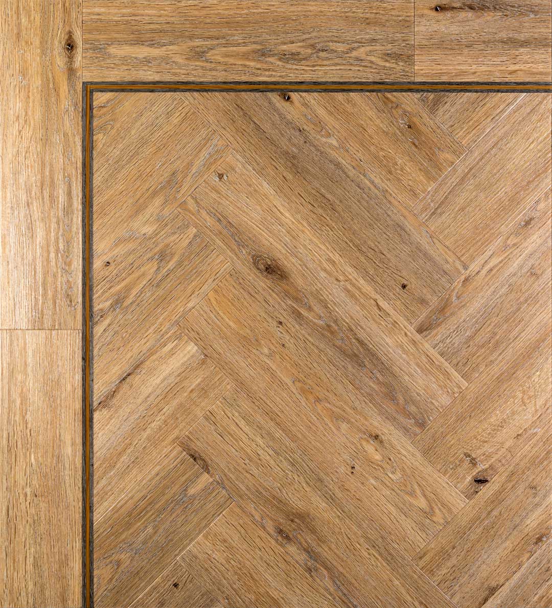 Washed Oak Herringbone — Herringbone swatch